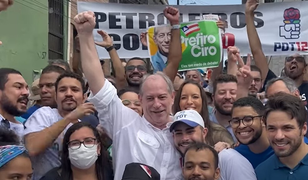 O pré-candidato do PDT a presidente, Ciro Gomes, durante visita a Salvador no último dia 2 — Foto: Reprodução / YouTube