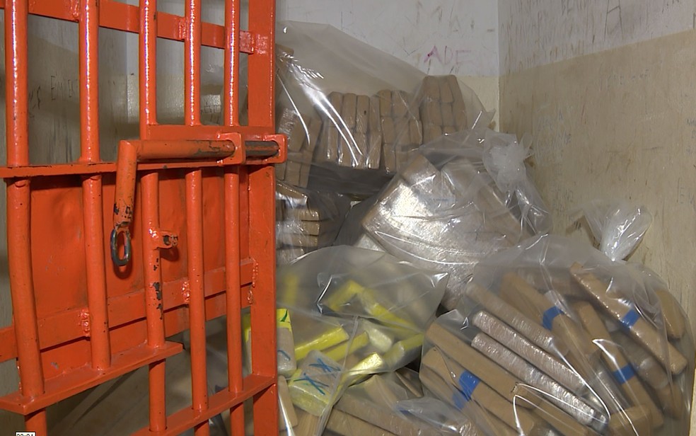 Polícia apreende 700 quilos de maconha em Limeira (Foto: Márcio Silveira/EPTV)