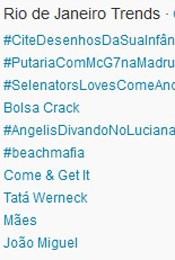 Trending Topics no Rio às 17h05 (Foto: Reprodução/Twitter)