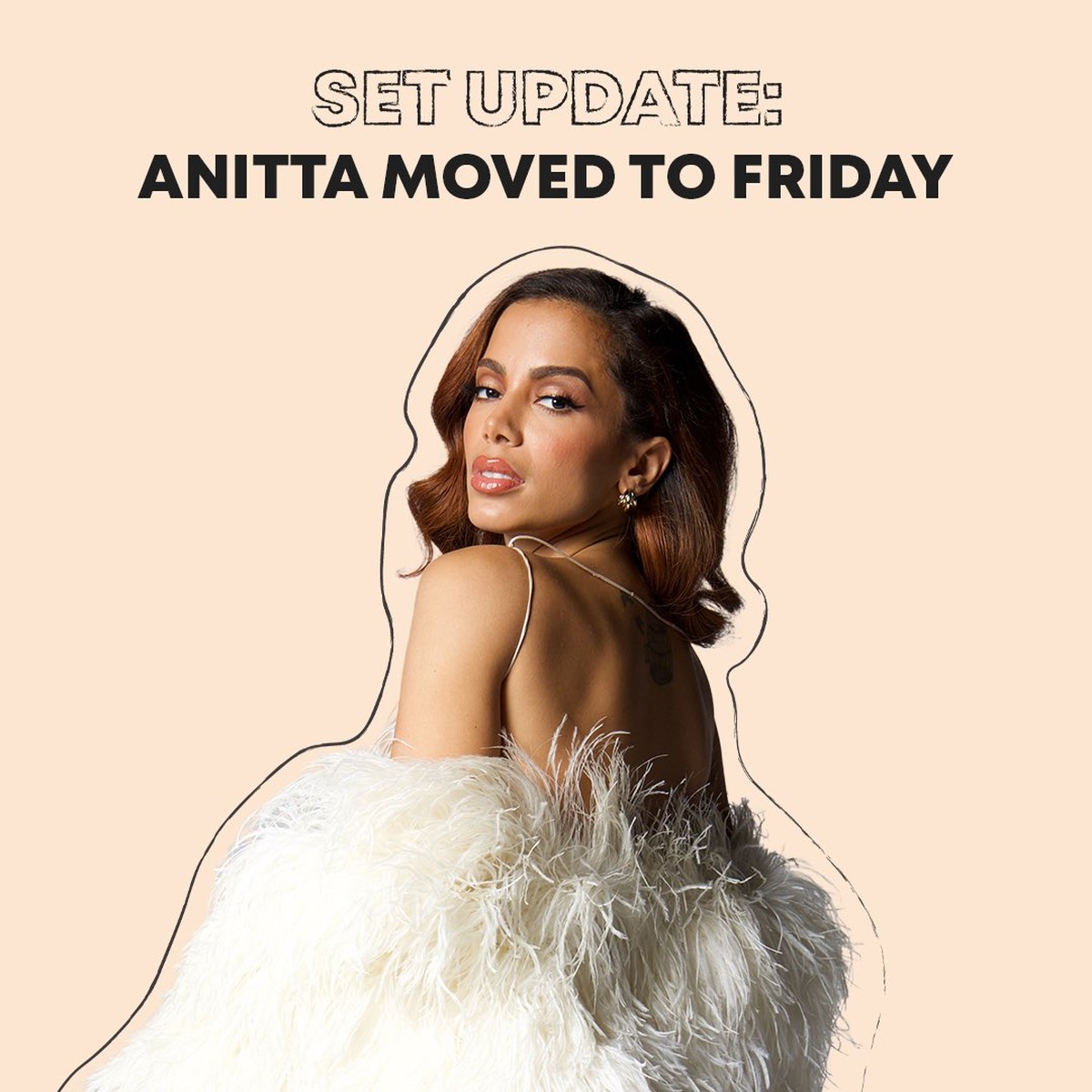 Coachella anuncia mudança de information no display de Anitta