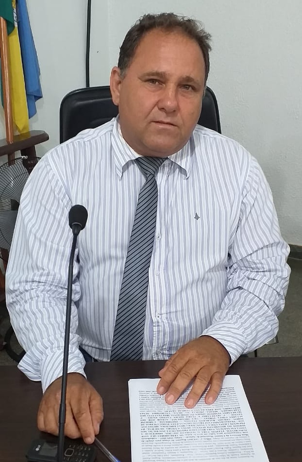 Vereador de ApiacÃ¡s Sedeval Araujo, o Dinho. â Foto: Assessoria