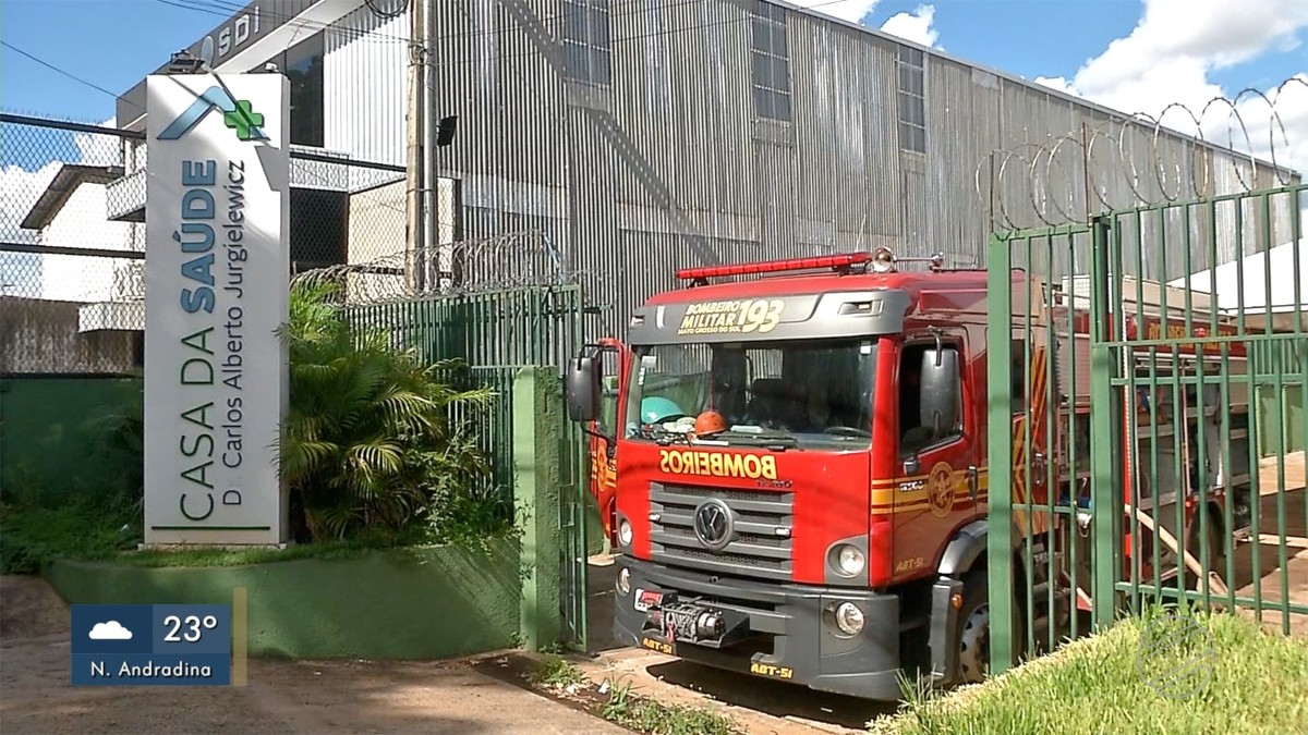 Após incêndio, Casa da Saúde, em Campo Grande, suspende atendimento Mato Grosso do Sul G1