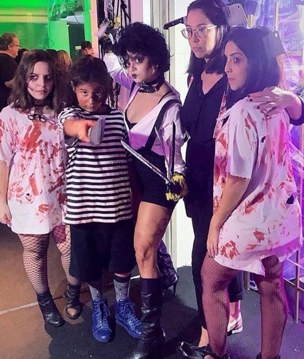 Marcelo Sangalo se vestiu como Feioso, da Família Addams, para festa de aniversário (Foto: Reprodução/Instagram)