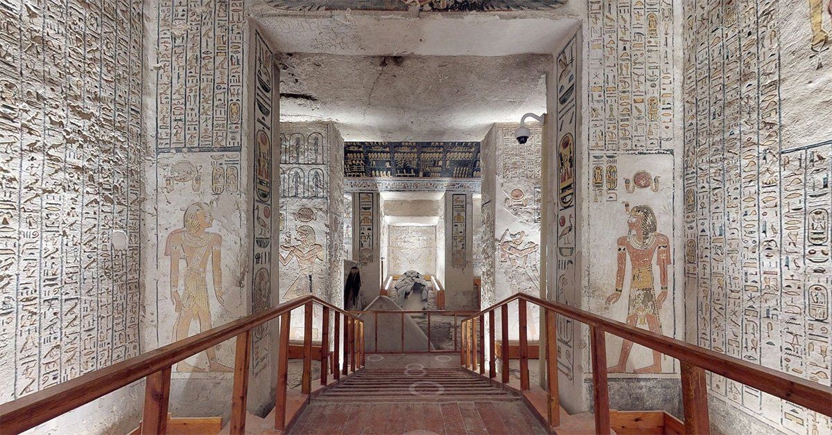 Faça um tour virtual pelo túmulo do faraó Ramsés VI, no Egito (Foto: Reprodução)