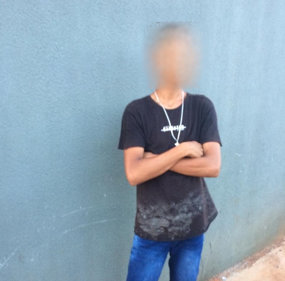 Adolescente foi apreendido suspeito de matar estudante em Tangará da Serra — Foto: Tangará em foco