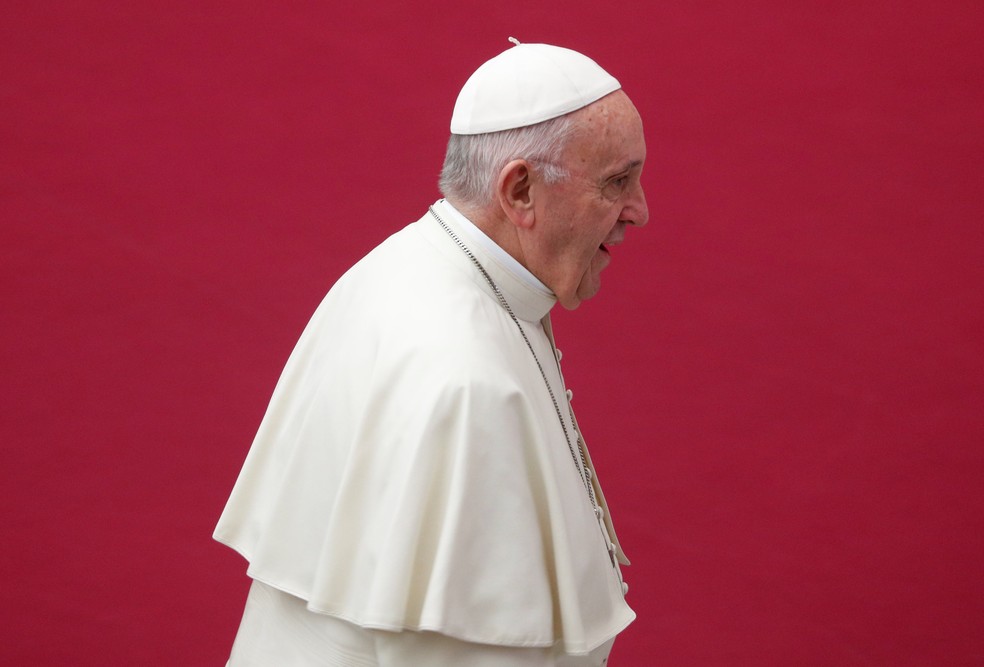 Papa Francisco em audiÃªncia no Vaticano, em imagem de arquivo â€” Foto: Max Rossi/Reuters