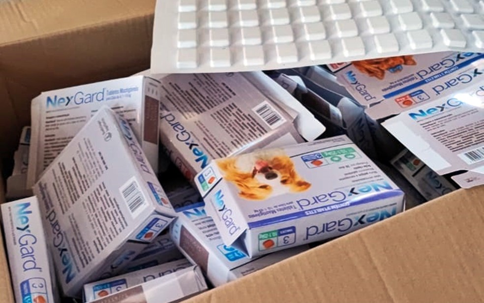Polícia deflagra operação em combate ao comércio de medicamentos veterinários falsos no Sul de Minas — Foto: Polícia Civil