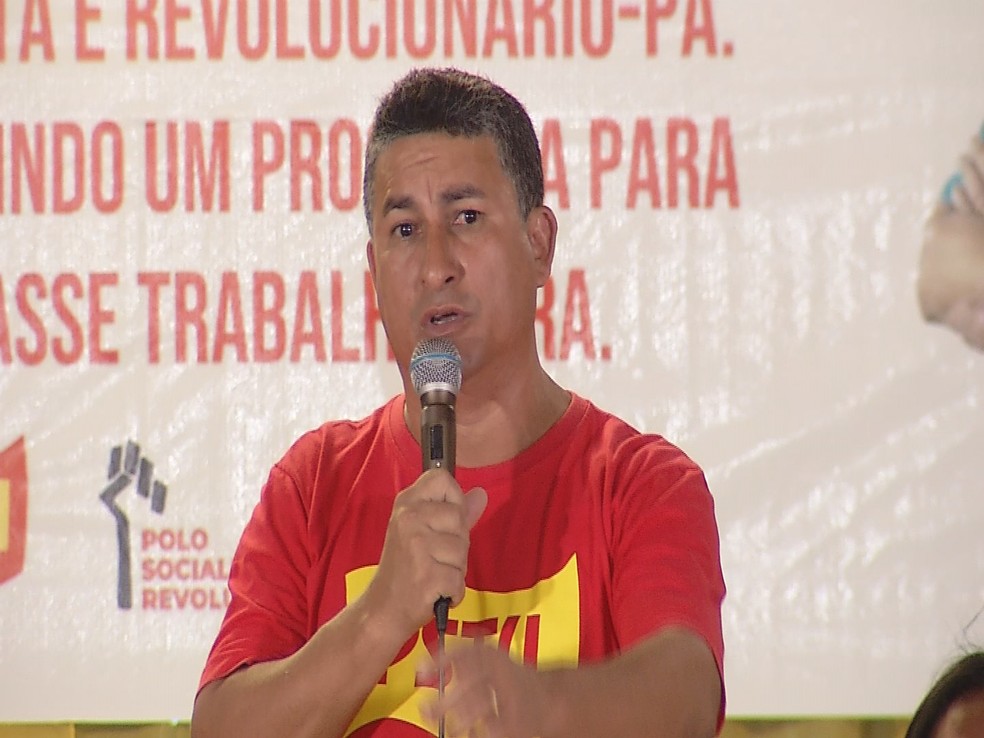 PSTU oficializa Cleber Rabelo como candidato a governador do Pará — Foto: TV Liberal