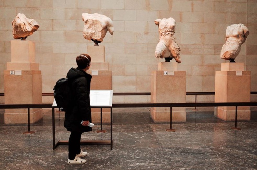 Os mármores de Elgin são um dos tesouros do British Museum — Foto: Getty Images via BBC