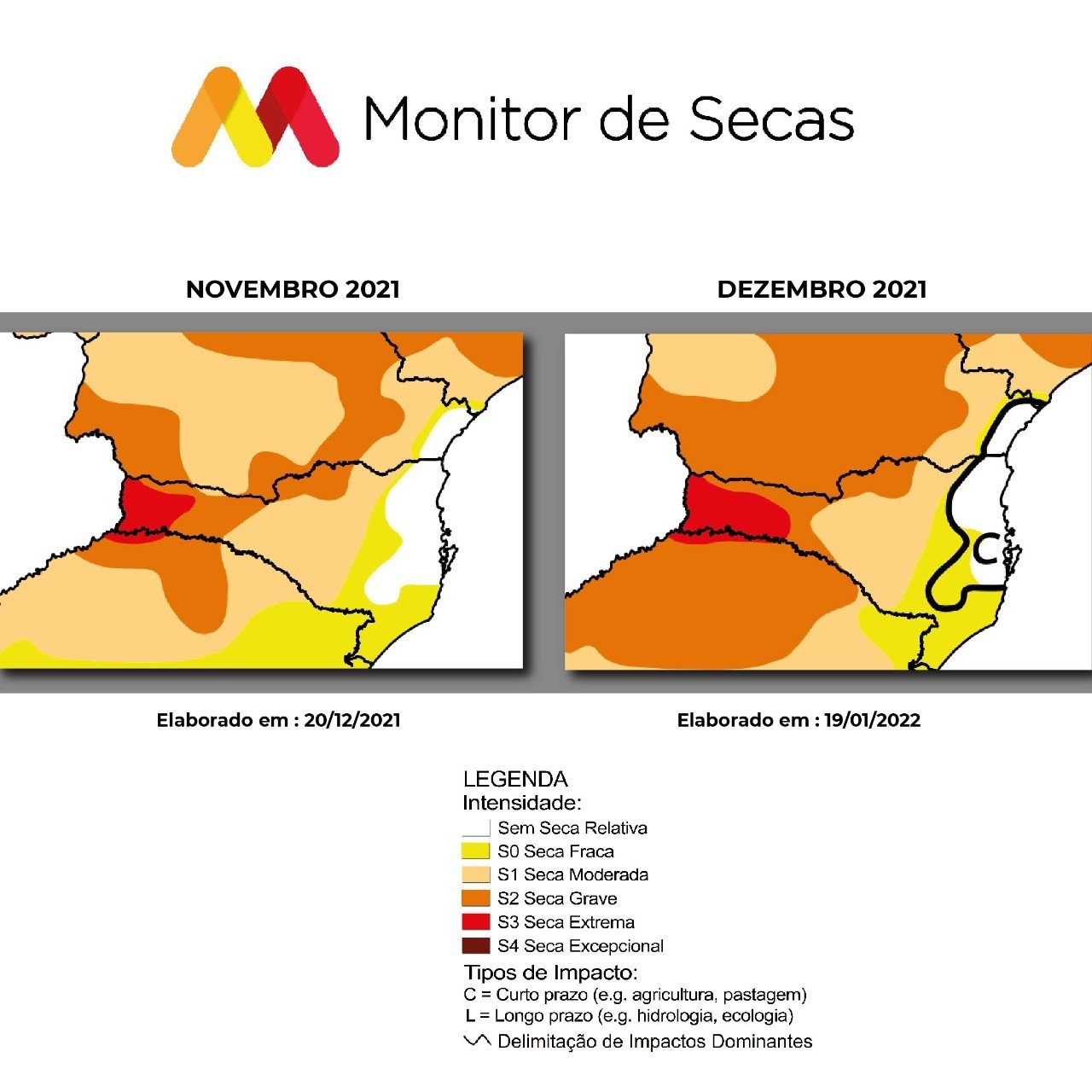 Cresce área de seca extrema em SC e lavouras já estimam perda de até 43%