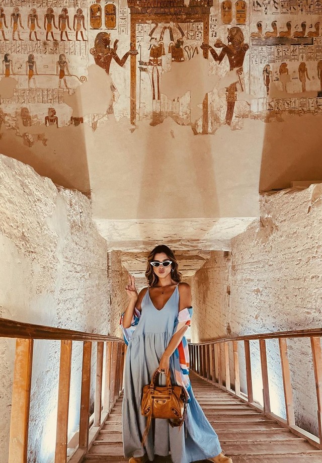 Giovanna Lancellotti e Gabriel David protagonizam novas - e belas - fotos no Egito (Foto: Reprodução/Instagram)