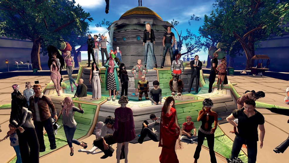 Second Life foi um dos precursores do Metaverso — Foto: Divulgação