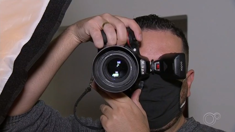 Fotógrafos da região de Itapetininga inovam para manter renda durante pandemia — Foto: Reprodução/TV TEM