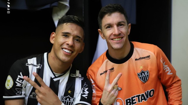 Nacho Fernández e Zaracho, do Atlético-MG