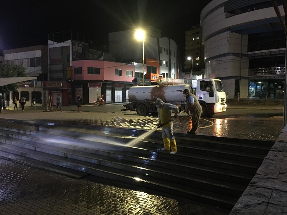 Ação começou no Centro da cidade — Foto: Prefeitura/ Divulgação