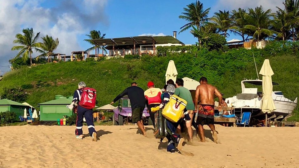 O turista foi levado para o Hospital São Lucas  — Foto: Alexandre Lara (Alê Noronha)/Acervo pessoal 
