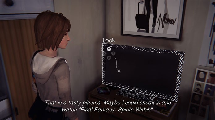 Em Life is Strange, Max é fã de Final Fantasy: Spirits Within (Foto: Reprodução/Youtube)