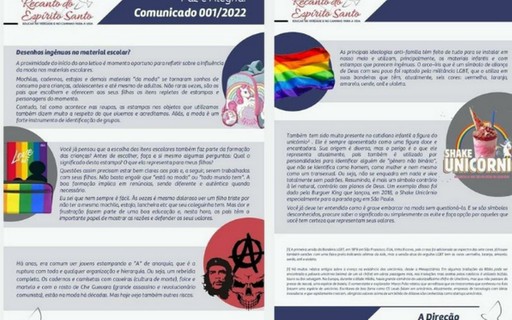 Estudantes de MG repudiam cartilha "LGBTQI+fóbica" de colégio particular - Crescer