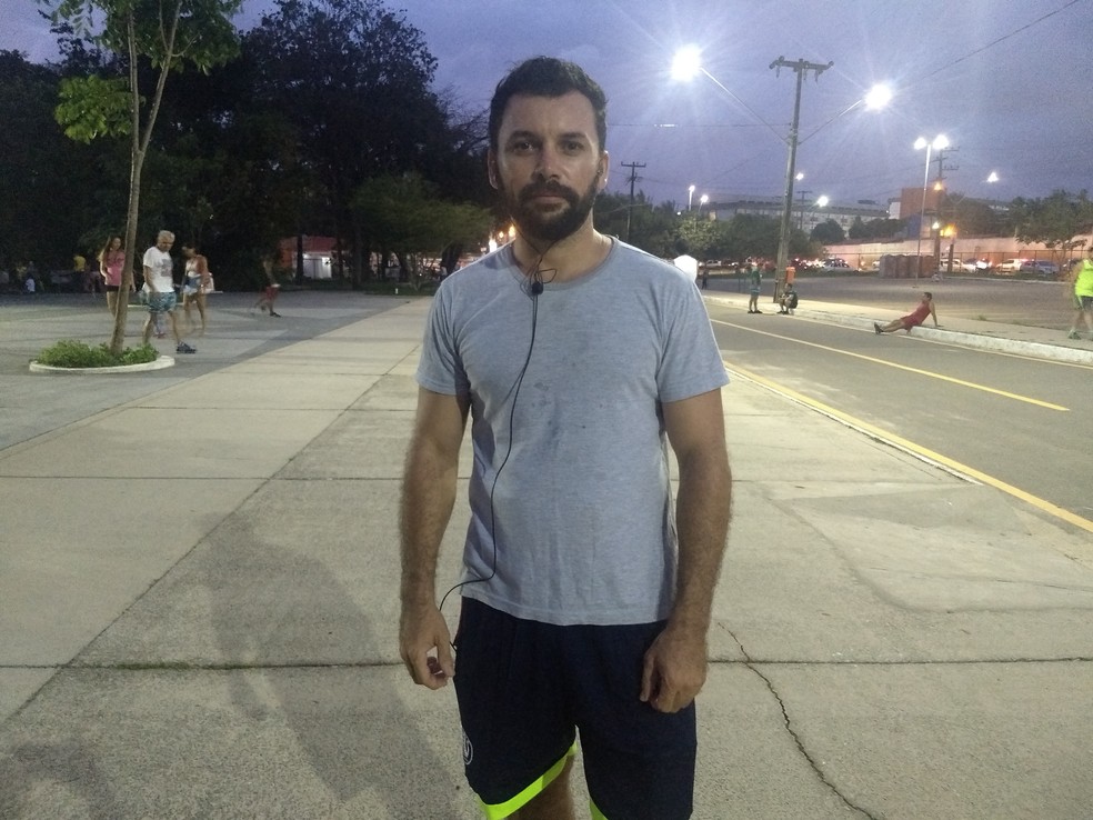 Mosses Rodrigues diz que curte praticar esportes no Parque Itapiracó, em São Luís — Foto: Rafael Cardoso/G1 Maranhão