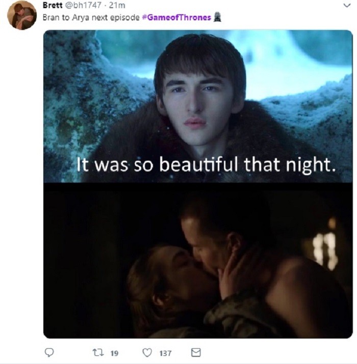 Os fãs não esqueceram do poder de Bran (Foto: Reprodução/Twitter)