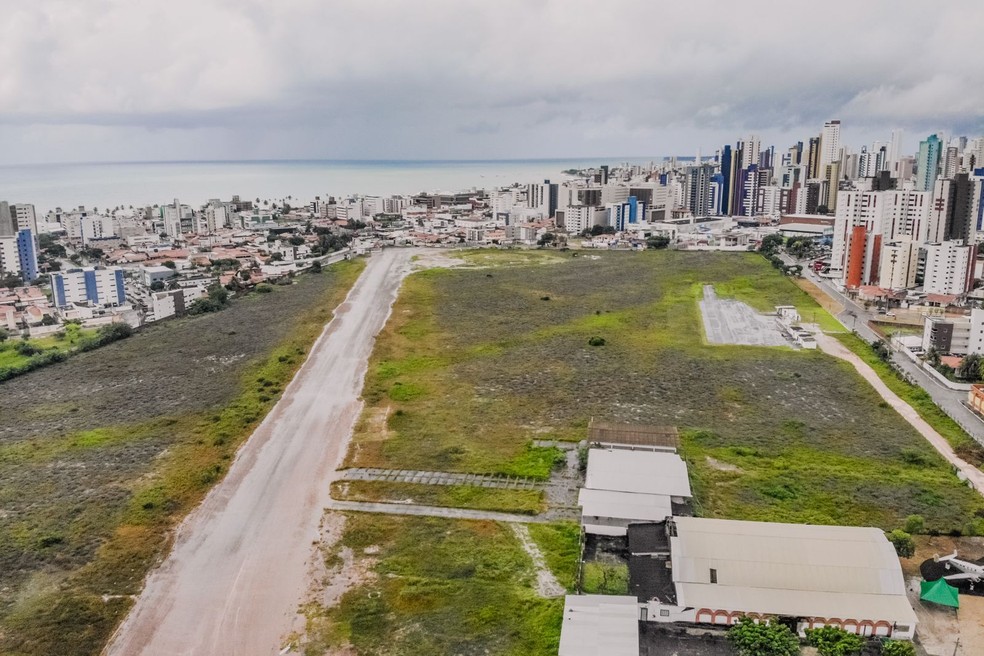 Espaço onde será construído o Parque da Cidade, no antigo Aeroclube, em João Pessoa — Foto: Sérgio Lucena/Divulgação
