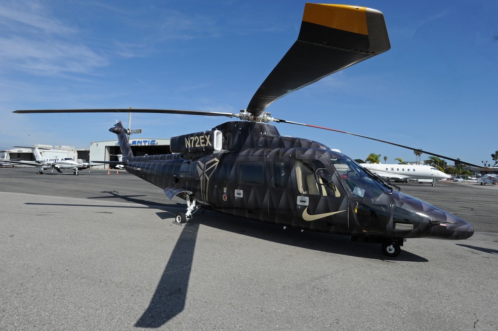 O modelo de helicóptero usado por Kobe é um dos mais seguros do mundo — Foto: Andrew D. Bernstein/NBAE via Getty Images