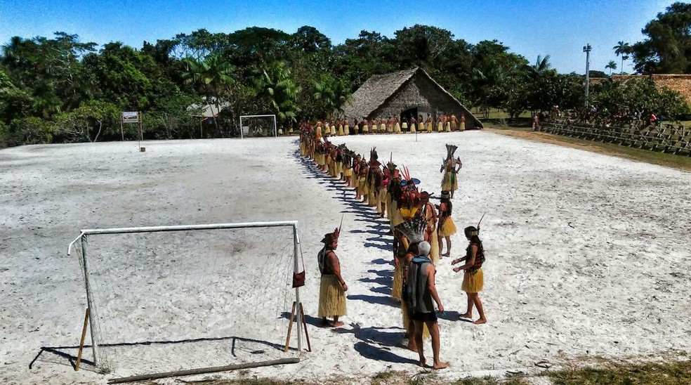 Festival Atsa ocorre anualmente em alideia no interior do Acre — Foto: Jhonata Fabrício/Rede Amazônica Acre/Arquivo 