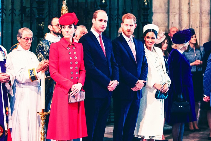 Kate Middleton, Prince William, Prince Harry e Meghan Markle (Foto: Reprodução )