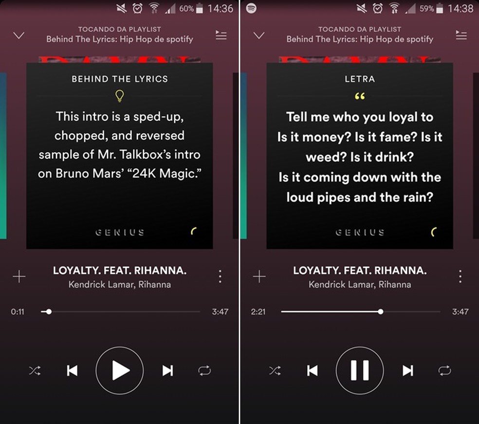 Como Ver Letras De Musicas No Spotify Para Android Players Techtudo