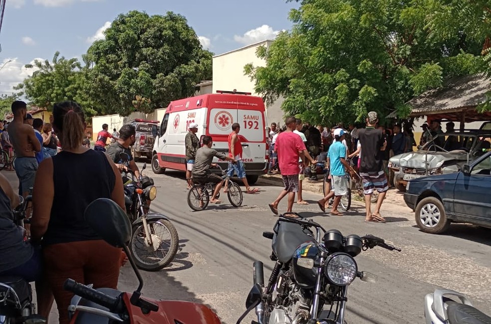 Crianças e adolescentes são atropeladas em acidente na Zona Norte de Teresina — Foto: Divulgação
