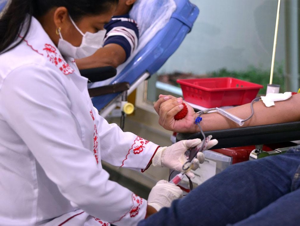 Campanha de doação de sangue ocorre no Hemoraima, em Boa Vista  (Foto: Sesau/Divulgação/Arquivo)