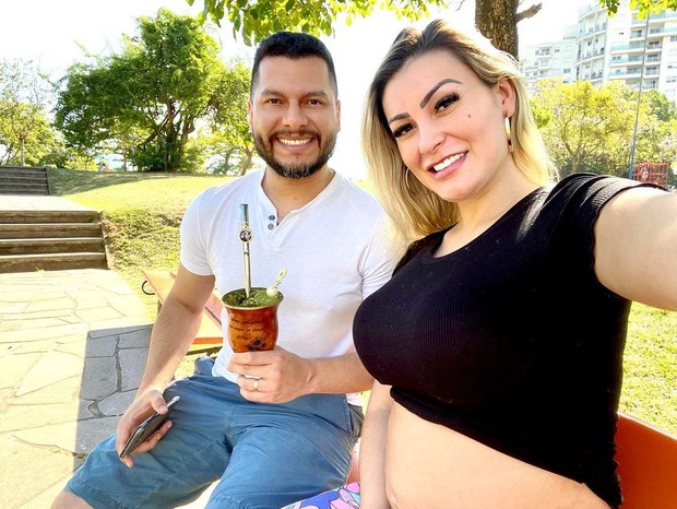 Andressa Urach e Thiago Lopes (Foto: Reprodução/Instagram)