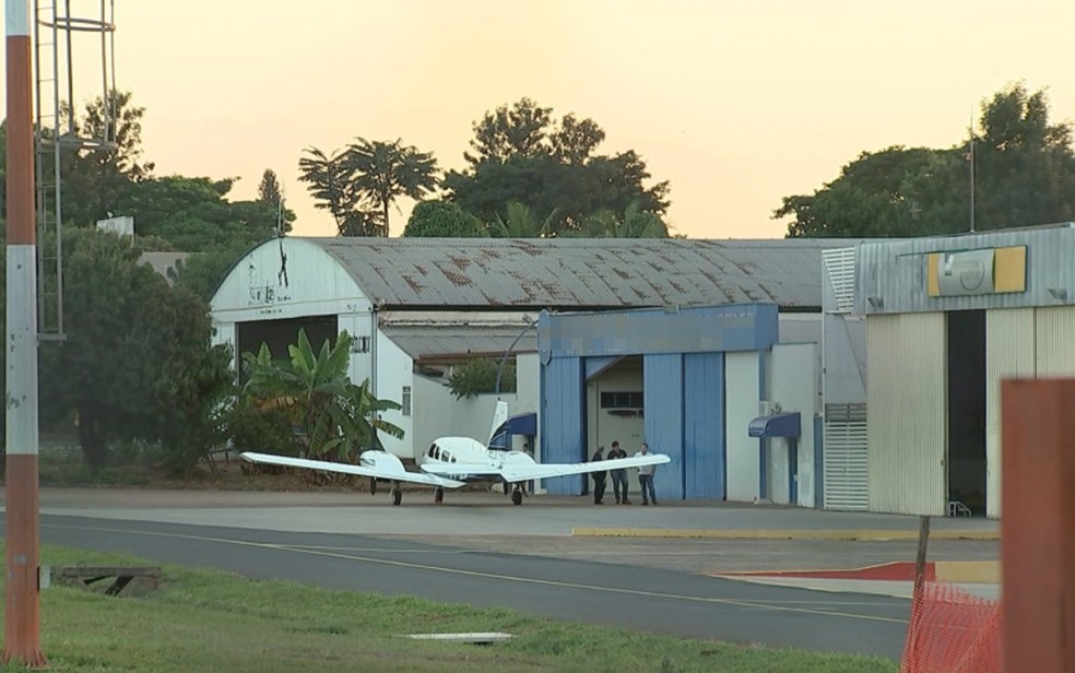 Aeroclube de Rio Preto teve atividades suspensas &mdash; Foto: Reprodu&ccedil;&atilde;o/ TV TEM