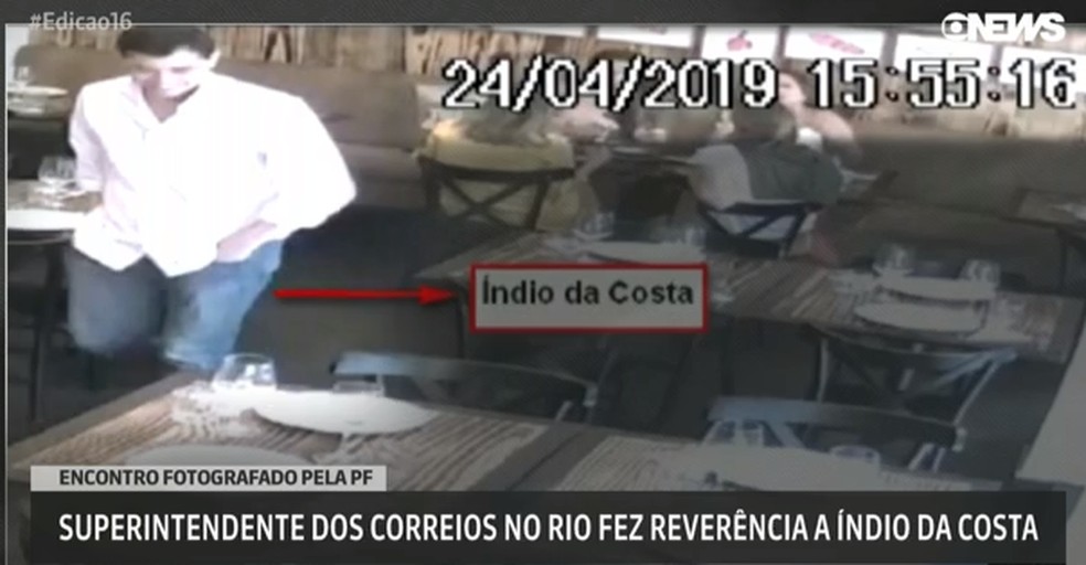 PF revela encontro de Índio da Costa e ex-superintendente dos Correios quatro meses antes de serem presos — Foto: Divulgação Folícia Federal