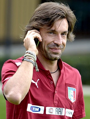 Andrea Pirlo no treino da seleção da Itália (Foto: Getty Images)