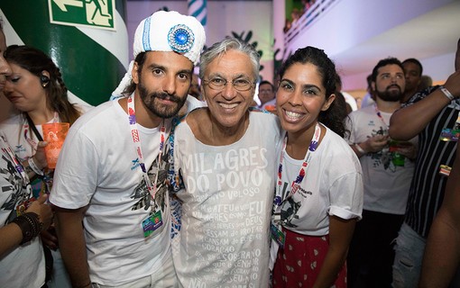 Caetano Veloso com João Paulo Demasi e Bela Gil