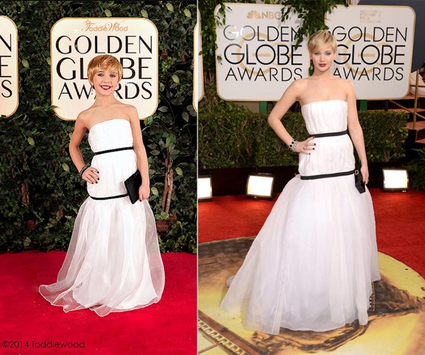 Jennifer Lawrence no Globo de Ouro (Foto: Reprodução)