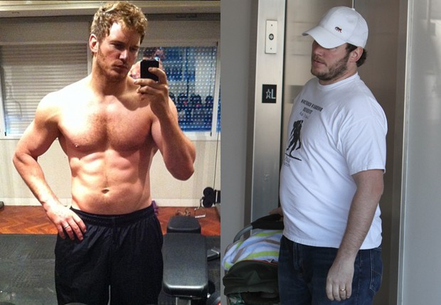Chris Pratt hoje e antes (Foto: Reprodução/Instagram e Grosby Group)