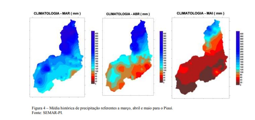 Previsão aponta mais chuva para o mês de março no Piauí — Foto: Divulgação/Semar