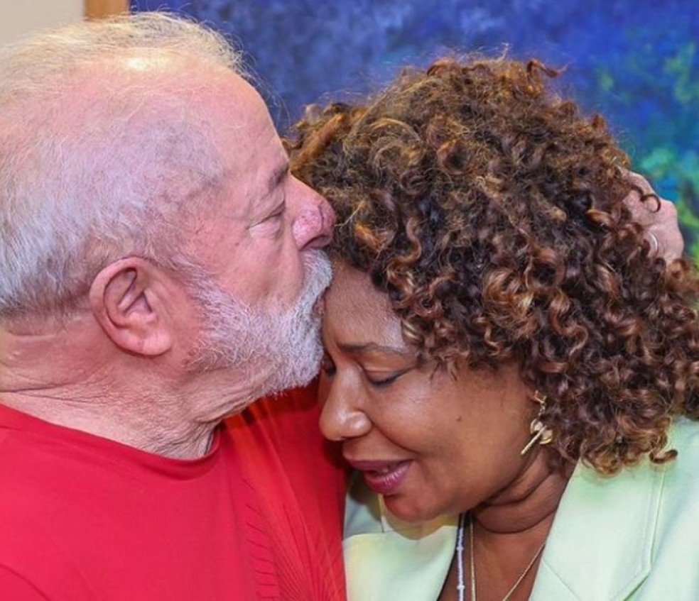 Margareth Menezes agradeceu a confiança do presidente eleito — Foto: Ricardo Stuckert