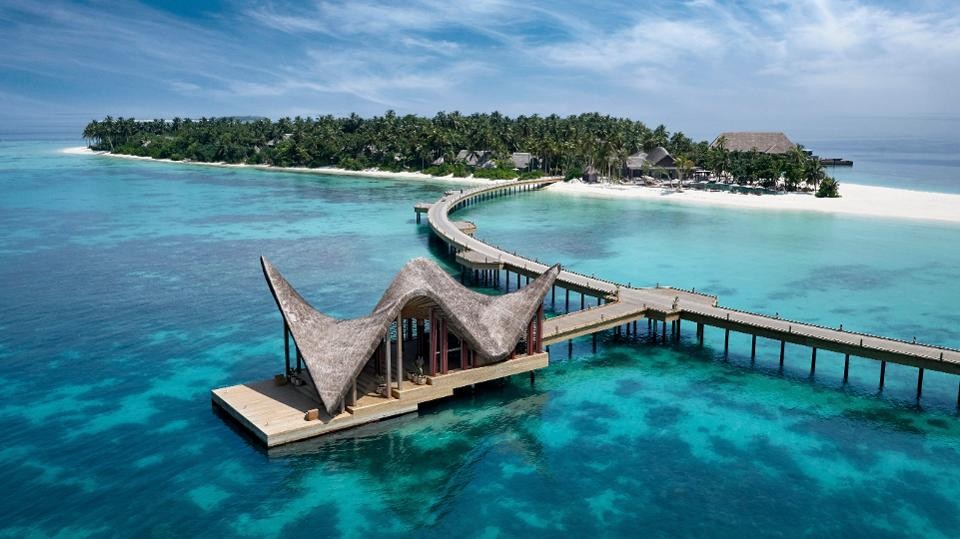 Resort nas Maldivas pode ser inteiro reservado por R$ 480 mil por noite (Foto: Divulgação)