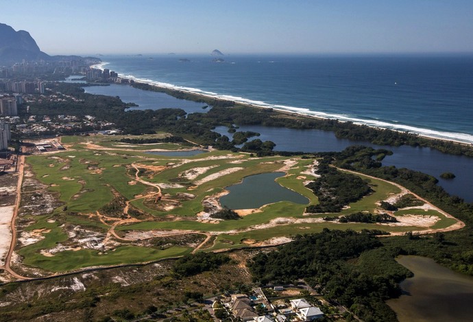 Campo de golfe obras Rio 2016 (Foto: André Motta/Ministério do Esporte)