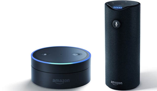 Amazon Echo e sua versão menor e mais em conta (Foto: Divulgação)