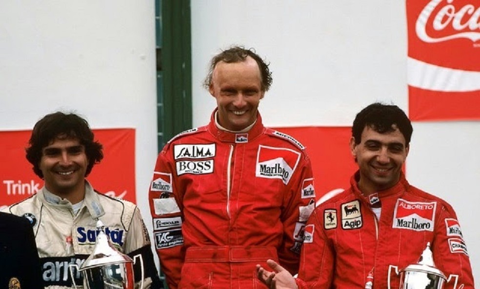 Lauda venceu uma vez o GP da Áustria, na temporada de 1984 — Foto: Reprodução
