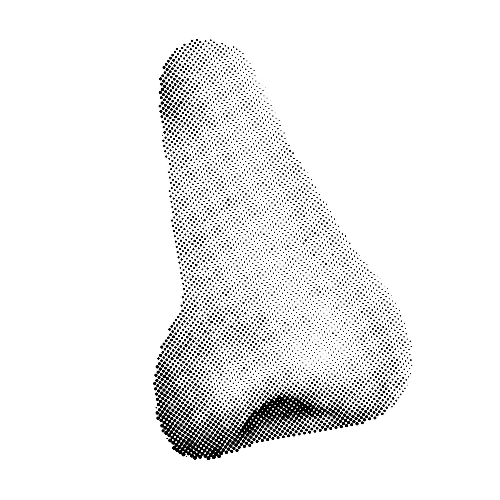 Halftone Human Nose isolated on white background. Side view. Vector Object Suit For Your Futurism Design, Animation, Fanzine Art, Scrapbooking, Collage, Ad (Foto: Getty Images/iStockphoto)