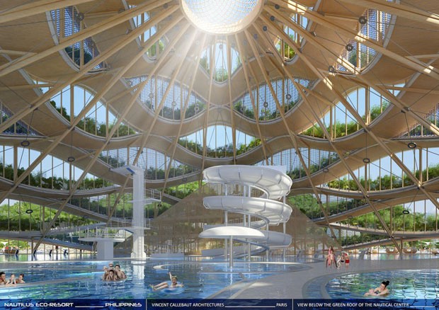 Eco-Resort nas Filipinas tem edifícios que giram para acompanhar o sol (Foto: Divulgação)