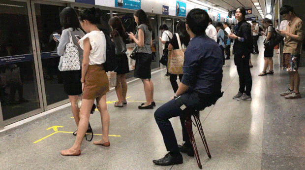 Já pensou poder se sentar quando quiser? (Foto: Divulgação)