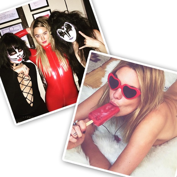 Rainha dos disfarces (cool): em seu Instagram, Camille já encarnou Britney Spears no clipe 