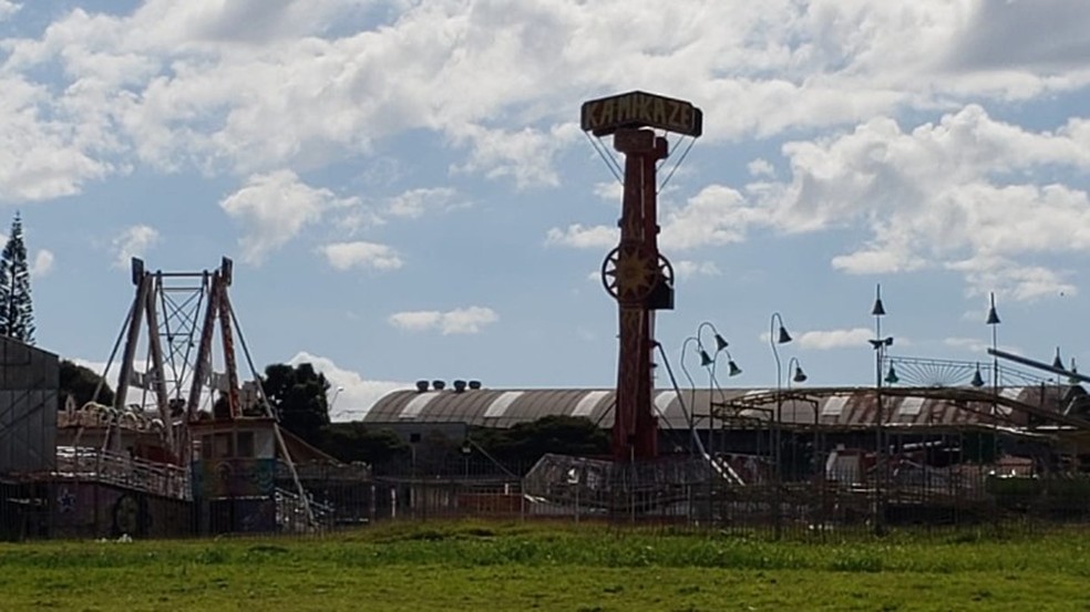 Parque de Divers&otilde;es est&aacute; h&aacute; mais de 100 dias parado em S&atilde;o Carlos &mdash; Foto: ACidadeON/S&atilde;o Carlos