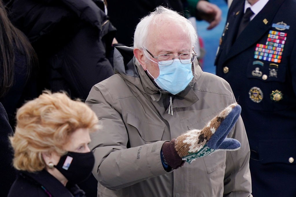 Bernie Sander na posse de Joe Biden (Foto: Getty)